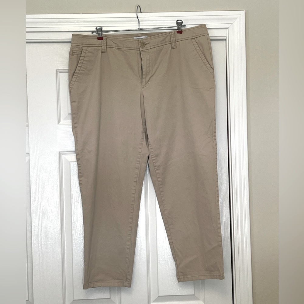 Liz Claiborne khaki pants.  Size 18